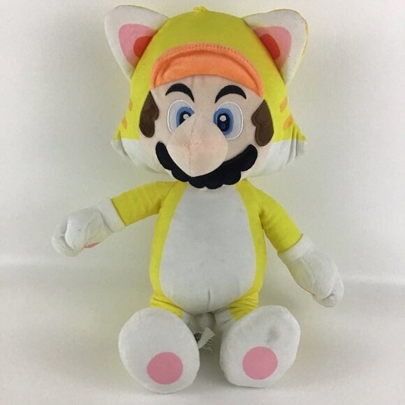 Super Mario Brothers Plush Stuffed Cat Mario 16" Video Game Nintendo Toy 2019 - Picture 1 of 6